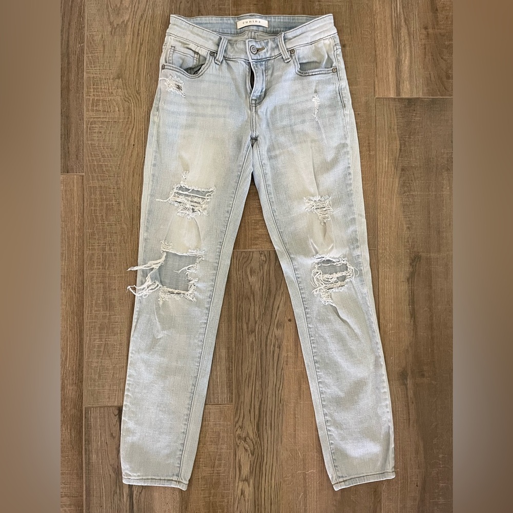 Eunina Distressed Skinny Jeans